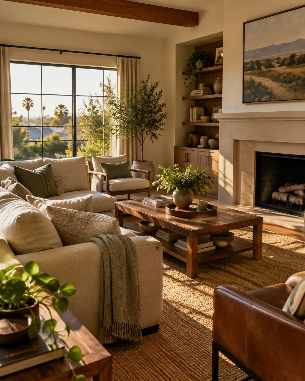 Warm Fresno living room