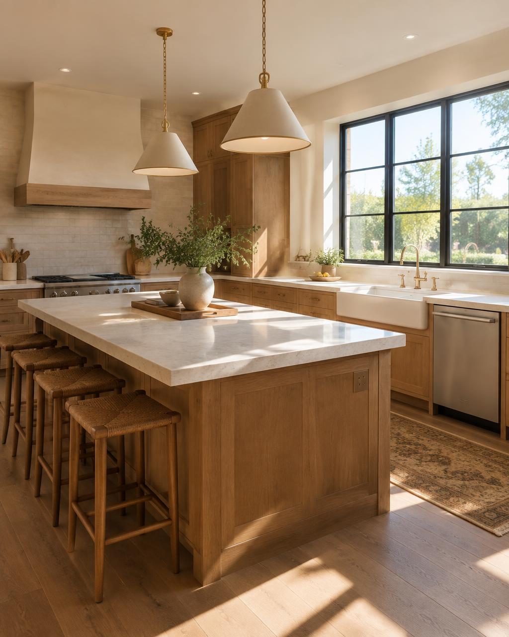 Bright kitchen prepared for sale
